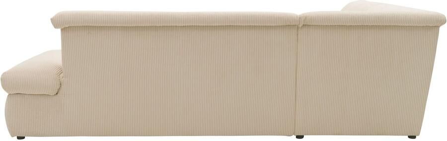 DOMO collection Hoekbank Moric L-vorm keuze met bedfunctie en armleuningverstelling ook in cord - Foto 6