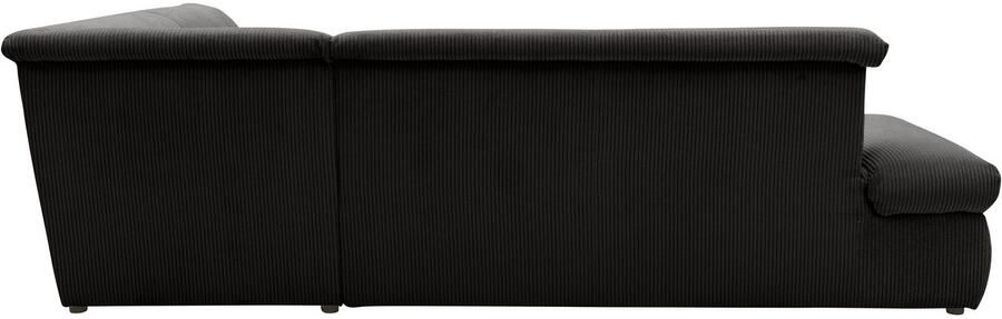 DOMO collection Hoekbank Moric L-vorm keuze met bedfunctie en armleuningverstelling ook in cord - Foto 6