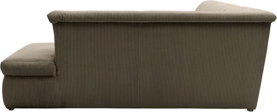 DOMO collection Hoekbank Moric L-vorm keuze met bedfunctie en armleuningverstelling ook in cord - Foto 4