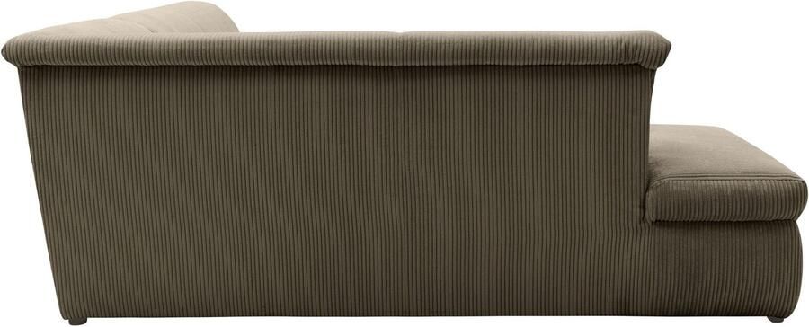 DOMO collection Hoekbank Moric L-vorm keuze met bedfunctie en armleuningverstelling ook in cord - Foto 3