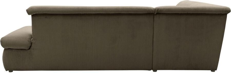 DOMO collection Hoekbank Moric L-vorm keuze met bedfunctie en armleuningverstelling ook in cord - Foto 5