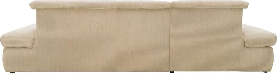 DOMO collection Hoekbank Moric L-vorm XXL-bank Breedte 300cm keuze met bedfunctie en armleuningverstelling donkergroen - Foto 11