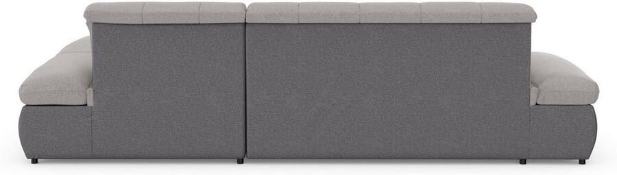 DOMO collection Hoekbank Moric L-vorm XXL-bank Breedte 300cm keuze met bedfunctie en armleuningverstelling donkergroen - Foto 9