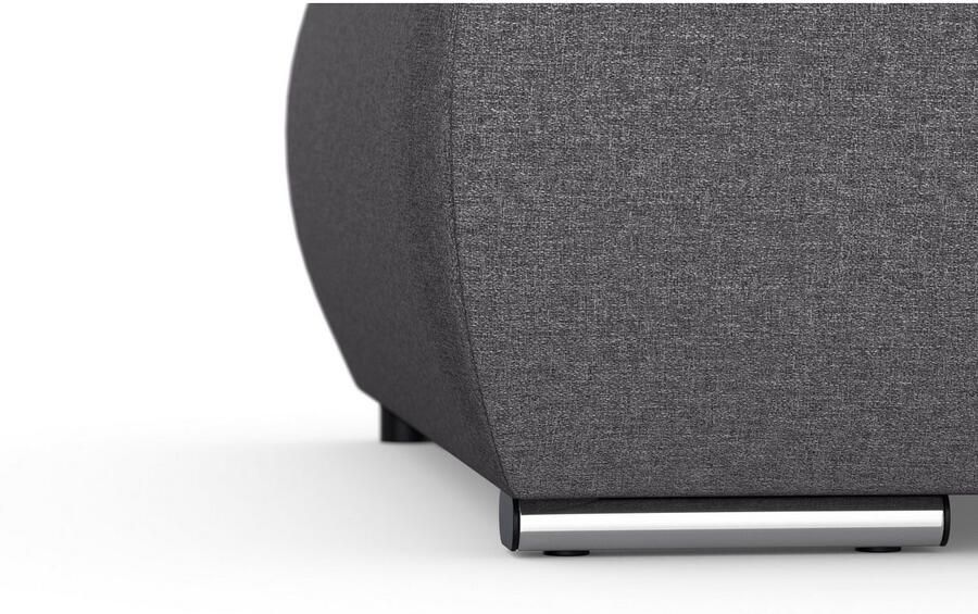 DOMO collection Hoekbank Moric L-vorm XXL-bank Breedte 300cm keuze met bedfunctie en armleuningverstelling donkergroen - Foto 3