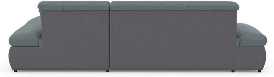 DOMO collection Hoekbank Moric L-vorm XXL-bank Breedte 300cm keuze met bedfunctie en armleuningverstelling donkergroen - Foto 11