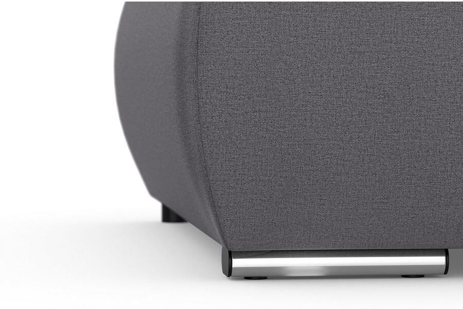 DOMO collection Hoekbank Moric L-vorm XXL-bank Breedte 300cm keuze met bedfunctie en armleuningverstelling donkergroen - Foto 3