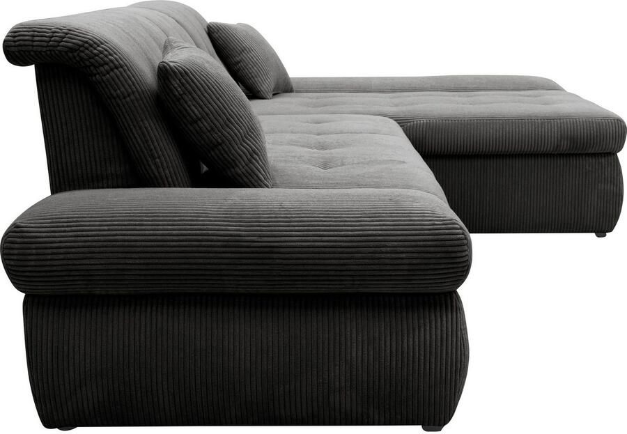 DOMO collection Hoekbank Moric L-vorm XXL-bank breedte 300cm veel ruimte ook in cord - Foto 3