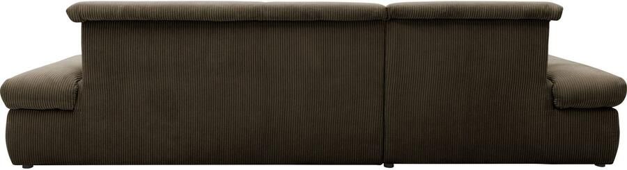 DOMO collection Hoekbank Moric L-vorm XXL-bank Breedte 300cm keuze met bedfunctie en armleuningverstelling donkergroen - Foto 10