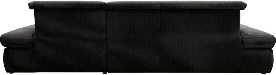 DOMO collection Hoekbank Moric Luxe BxDxH 300x172x80 cm XXL-formaat L-vorm 140kg belasting zitplaats in cord chenille kunstleer - Foto 6