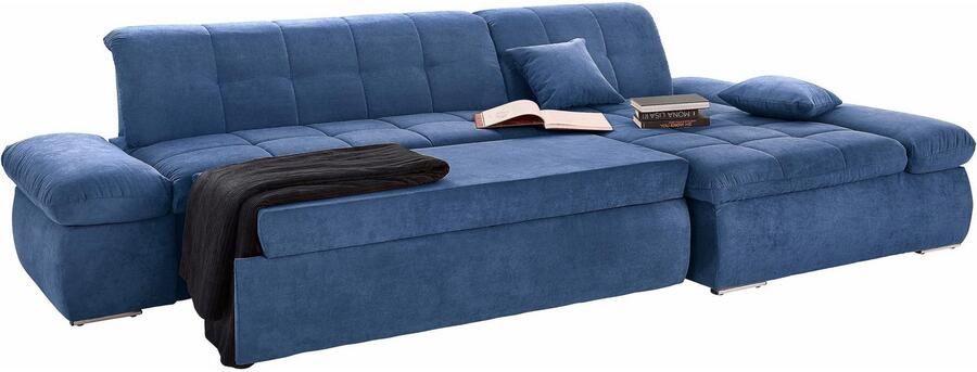 DOMO collection Hoekbank NMoric XXL B D H: 300 172 80cm L-vorm naar keuze met slaapfunctie en verstelbare armleuning - Foto 2