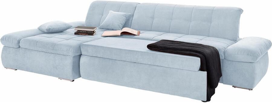 DOMO collection Hoekbank NMoric XXL B D H: 300 172 80cm L-vorm naar keuze met slaapfunctie en verstelbare armleuning - Foto 2