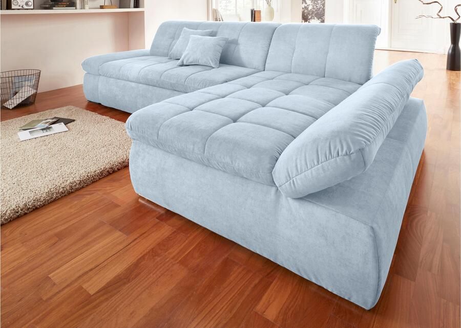 DOMO collection Hoekbank NMoric XXL B D H: 300 172 80cm L-vorm naar keuze met slaapfunctie en verstelbare armleuning - Foto 4