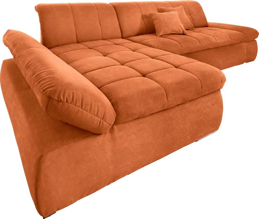 DOMO collection Hoekbank NMoric XXL B D H: 300 172 80cm L-vorm naar keuze met slaapfunctie en verstelbare armleuning - Foto 3