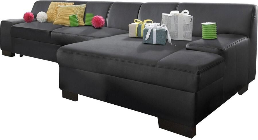 DOMO collection Hoekbank Norma elegant en modern met platte armleuningen L-vorm - Foto 3