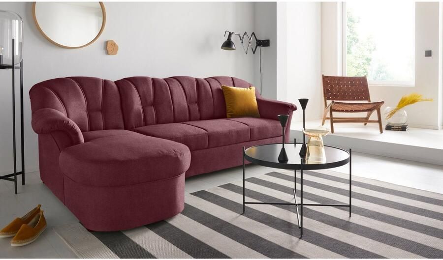 DOMO collection Hoekbank Papenburg tijdloze rugsteppingen elegante vormtaal L-vorm - Foto 2