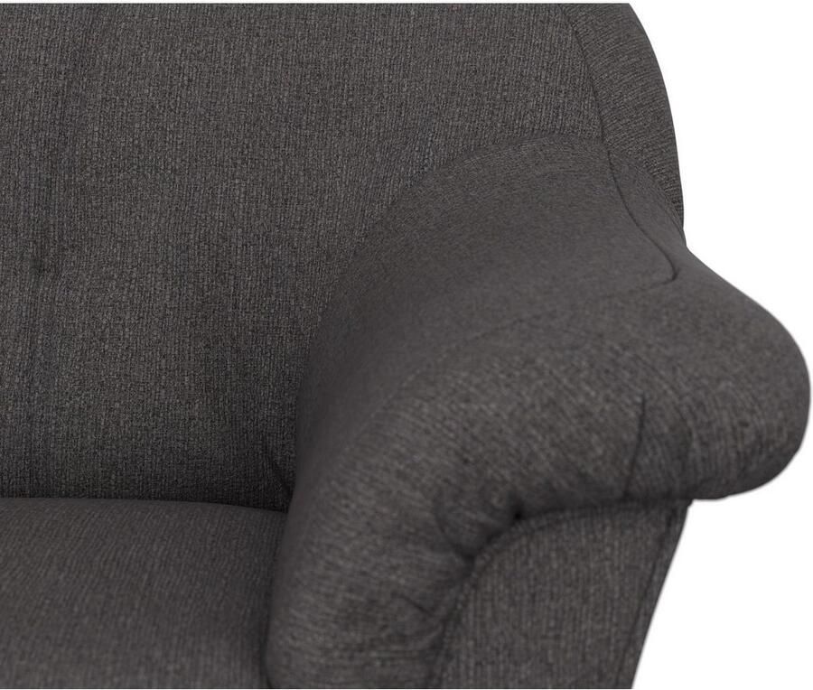 DOMO collection Hoekbank Pegnitz elegante rugstepping compacte afmetingen 238 141cm L-vorm