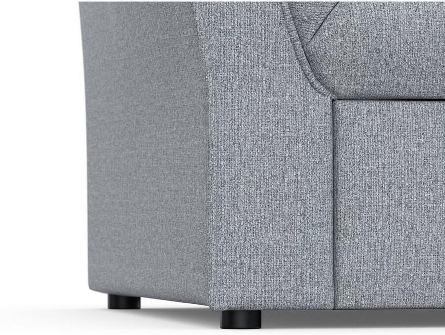 DOMO collection Hoekbank Pegnitz elegante rugstepping compacte afmetingen 238 141cm L-vorm - Foto 2