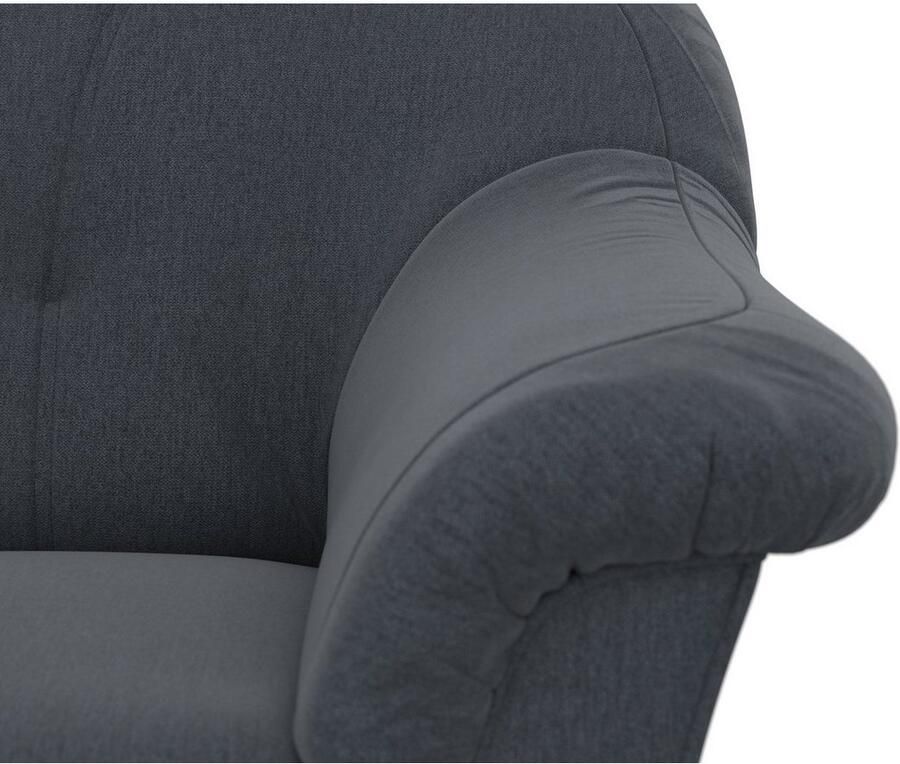 DOMO collection Hoekbank Pegnitz elegante rugstepping compacte afmetingen 238 141cm L-vorm