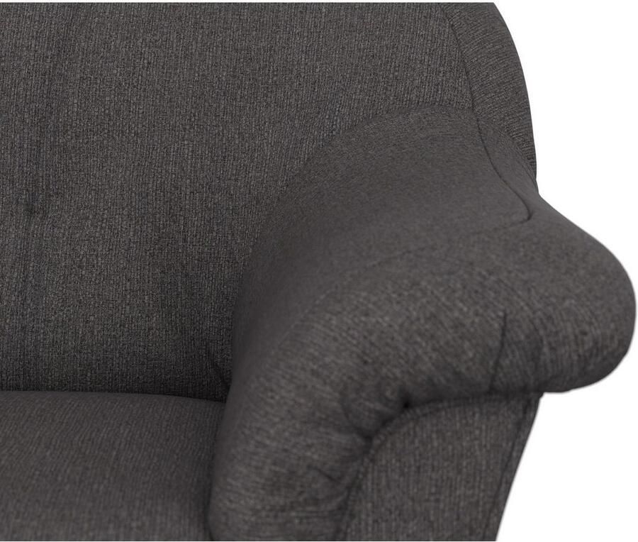 DOMO collection Hoekbank Pegnitz elegante rugstepping compacte afmetingen 238 141cm L-vorm