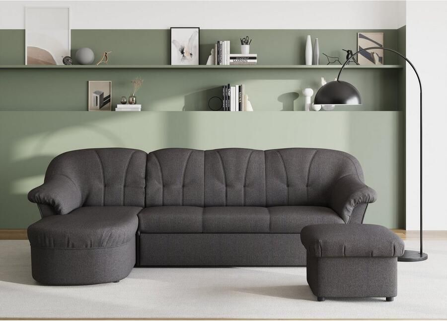DOMO collection Hoekbank Pegnitz elegante rugstepping compacte afmetingen 238 141cm L-vorm - Foto 4