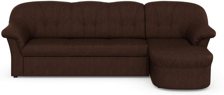 DOMO collection Hoekbank Pegnitz elegante rugstepping compacte afmetingen 238 141cm L-vorm