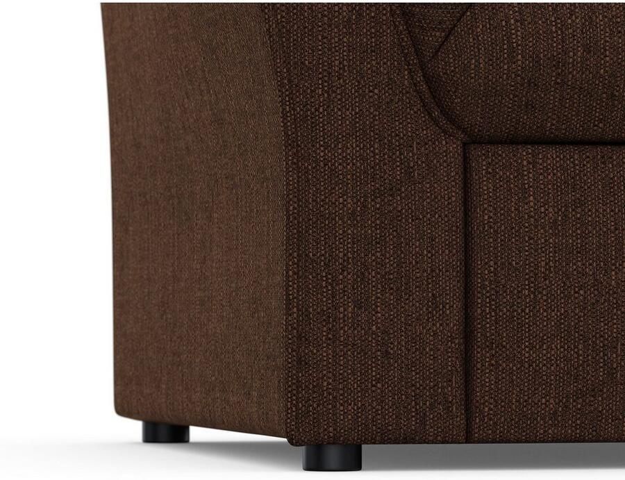DOMO collection Hoekbank Pegnitz elegante rugstepping compacte afmetingen 238 141cm L-vorm - Foto 4