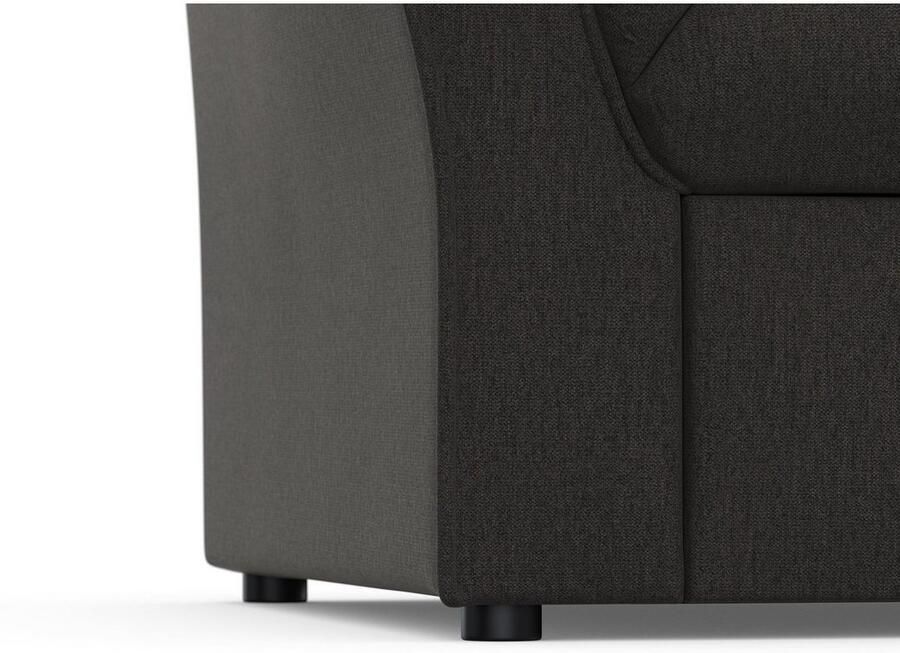 DOMO collection Hoekbank Pegnitz elegante rugstepping compacte afmetingen 238 141cm L-vorm - Foto 3