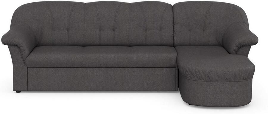 DOMO collection Hoekbank Pegnitz elegante rugstepping compacte afmetingen 238 141cm L-vorm