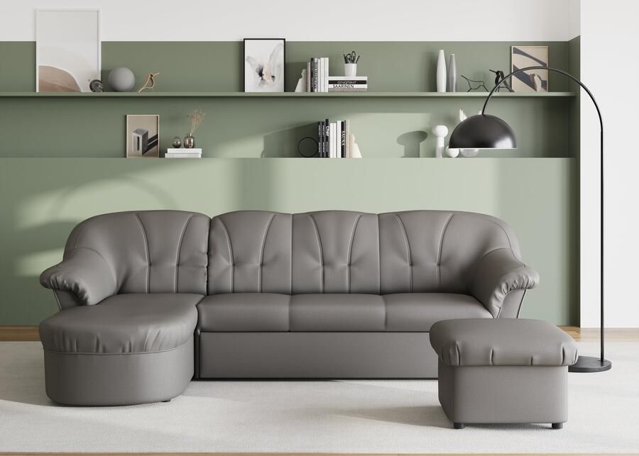DOMO collection Hoekbank Pegnitz elegante rugstepping compacte afmetingen 238 141cm L-vorm - Foto 5