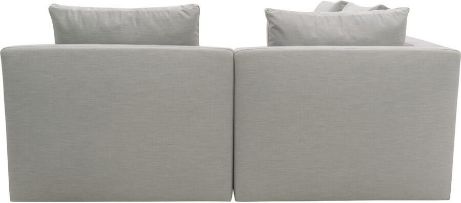 DOMO collection Hoekbank Solskin individueel uitbreidbaar combineerbaar L-vorm met losse kussens. rug- en zijpanelen als steeksysteem. - Foto 4