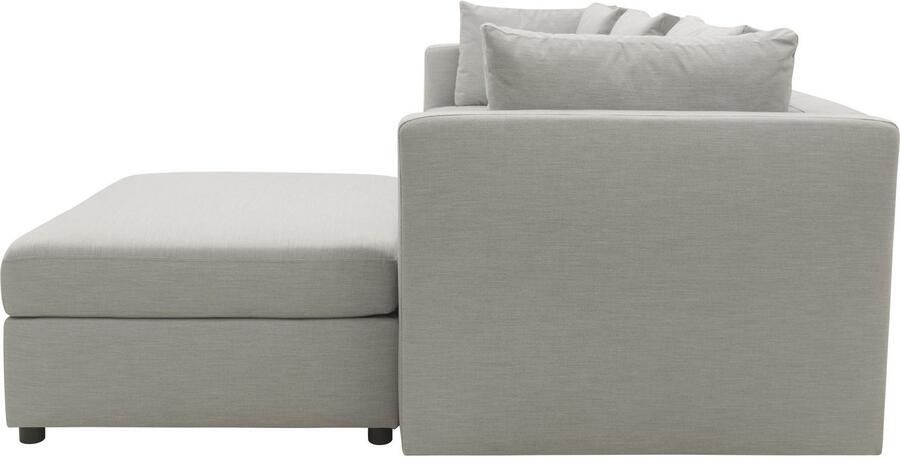 DOMO collection Hoekbank Solskin individueel uitbreidbaar combineerbaar L-vorm met losse kussens. rug- en zijpanelen als steeksysteem. - Foto 2