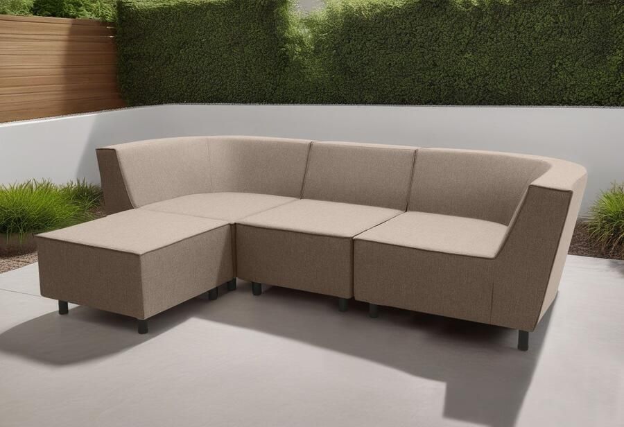 DOMO collection Sofaelement Sonna individueel samen te stellen Enkele elementen voor terras tuin en balkon speciaal voor buiten - Foto 4