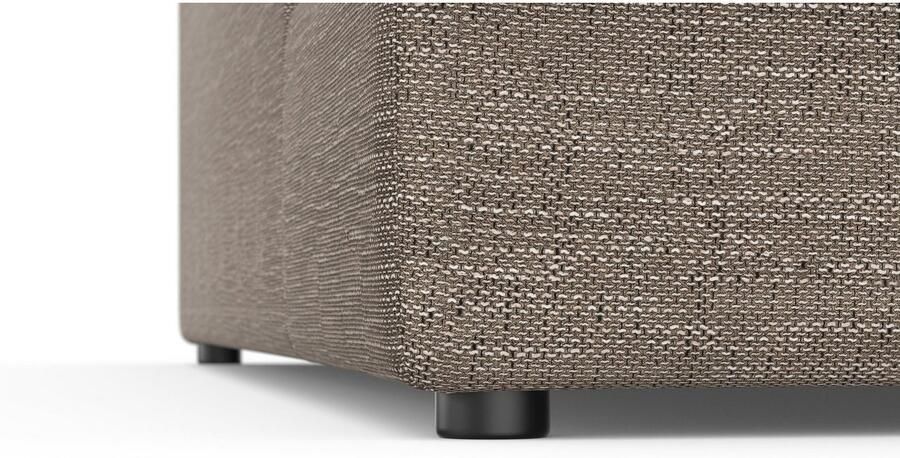 DOMO collection Hoekbank Topper L-vorm met ottomane naar keuze met slaapfunctie - Foto 2