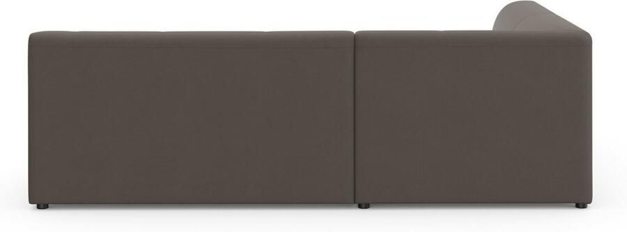 DOMO collection Hoekbank Topper L-vorm met ottomane naar keuze met slaapfunctie - Foto 7