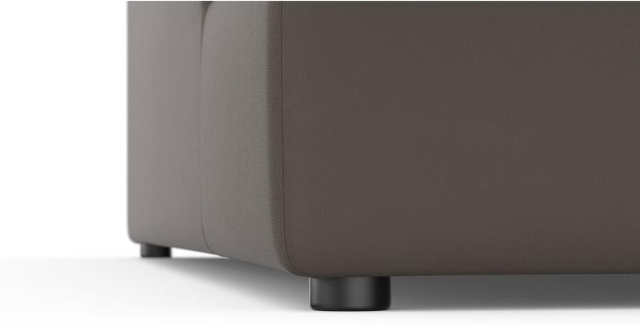 DOMO collection Hoekbank Topper L-vorm met ottomane naar keuze met slaapfunctie - Foto 3