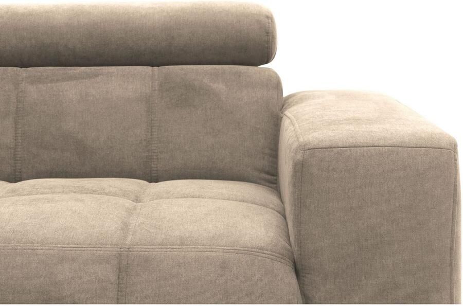 DOMO collection Hoekbank Trento L-vorm met sledevoet of enkele voet naar keuze met verstelbare hoofdsteun récamier links rechts bestelbaar - Foto 6