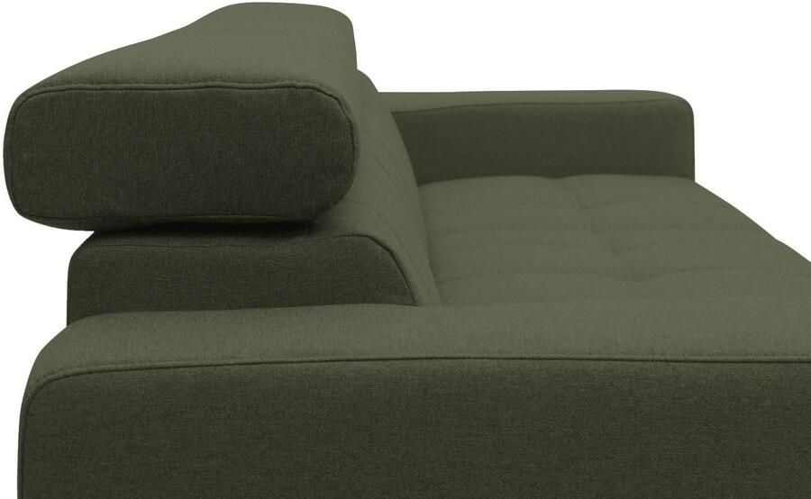 DOMO collection 2-zitsbank Trento met sledevoet of enkele voet keuze met hoofdeinde verstelbaar en in twee maten verkrijgbaar - Foto 8