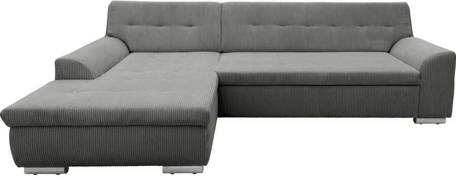 DOMO collection Hoekbank Treviso veel bekledingen ook in cord L-vorm B D H: 267 80 83 cm - Foto 7