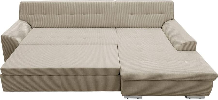 DOMO collection Hoekbank Treviso veel bekledingen ook in cord L-vorm B D H: 267 80 83 cm - Foto 6