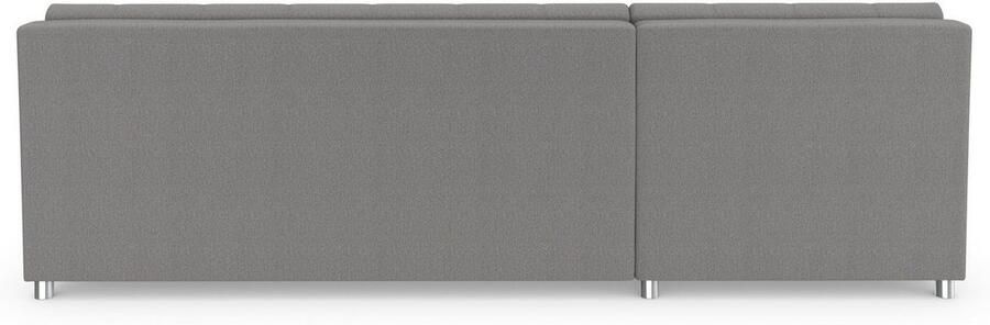 DOMO collection Hoekbank Treviso veel bekledingen ook in cord L-vorm B D H: 267 80 83 cm optioneel met slaapbank functie incl. sierkussens hoogwaardig doorgestikt patroon - Foto 8