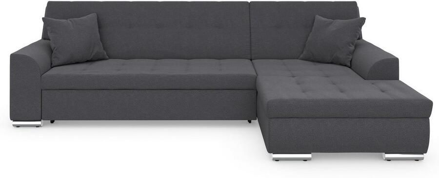 DOMO collection Hoekbank Treviso veel bekledingen ook in cord L-vorm B D H: 267 80 83 cm - Foto 5