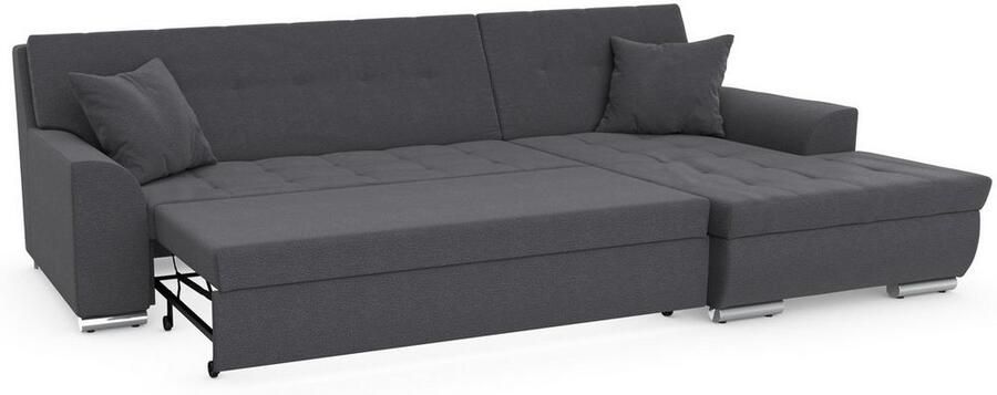 DOMO collection Hoekbank Treviso veel bekledingen ook in cord L-vorm B D H: 267 80 83 cm - Foto 6