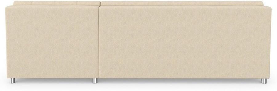 DOMO collection Hoekbank Treviso veel bekledingen ook in cord L-vorm B D H: 267 80 83 cm optioneel met slaapbank functie incl. sierkussens hoogwaardig doorgestikt patroon - Foto 10