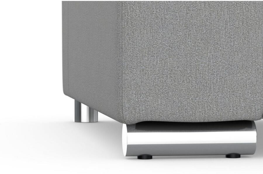 DOMO collection Hoekbank Treviso veel bekledingen ook in cord L-vorm B D H: 267 80 83 cm optioneel met slaapbank functie incl. sierkussens hoogwaardig doorgestikt patroon - Foto 3