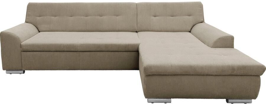 DOMO collection Hoekbank Treviso veel bekledingen ook in cord L-vorm B D H: 267 80 83 cm - Foto 7