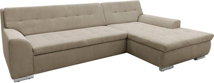 DOMO collection Hoekbank Treviso veel bekledingen ook in cord L-vorm B D H: 267 80 83 cm - Foto 8