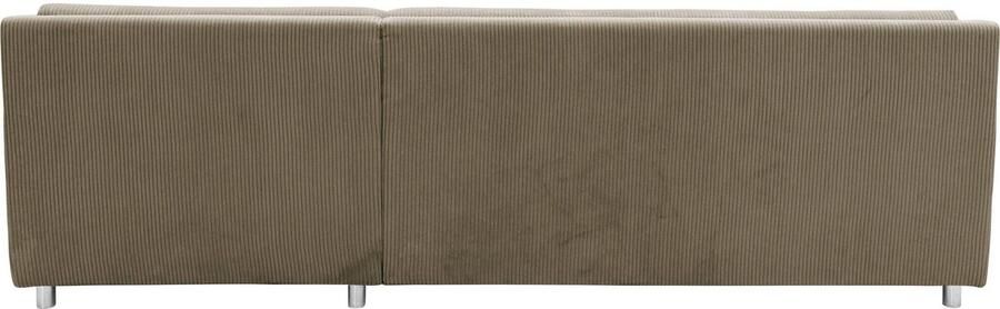 DOMO collection Hoekbank Treviso veel bekledingen ook in cord L-vorm B D H: 267 80 83 cm - Foto 9