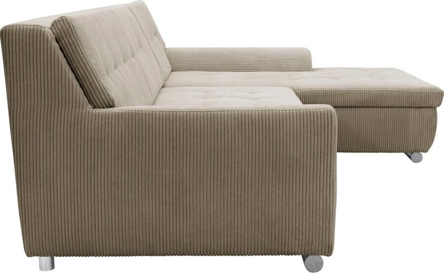 DOMO collection Hoekbank Treviso veel bekledingen ook in cord L-vorm B D H: 267 80 83 cm - Foto 4