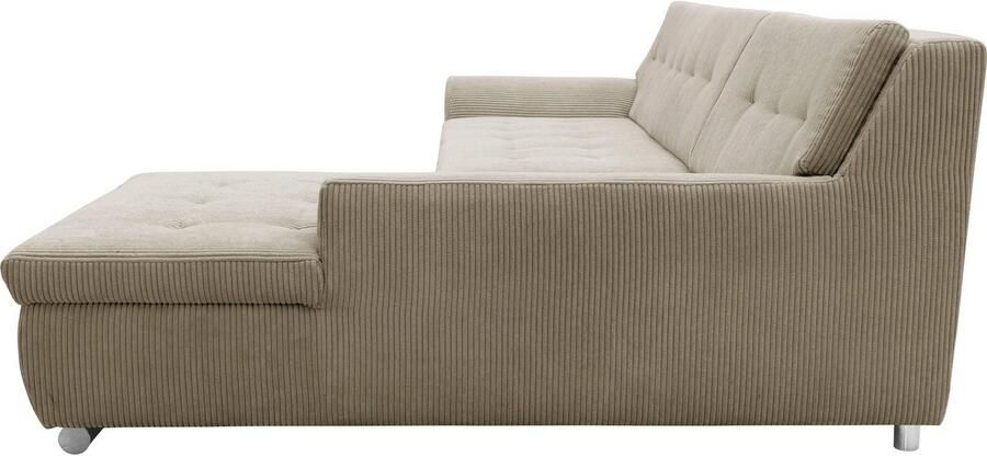 DOMO collection Hoekbank Treviso veel bekledingen ook in cord L-vorm B D H: 267 80 83 cm - Foto 5