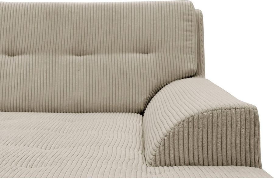 DOMO collection Hoekbank Treviso veel bekledingen ook in cord L-vorm B D H: 267 80 83 cm - Foto 3